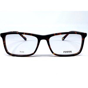 New FOSSIL Havana Rectangle FOS7090/G Mens Eyeglasses 55-17-140